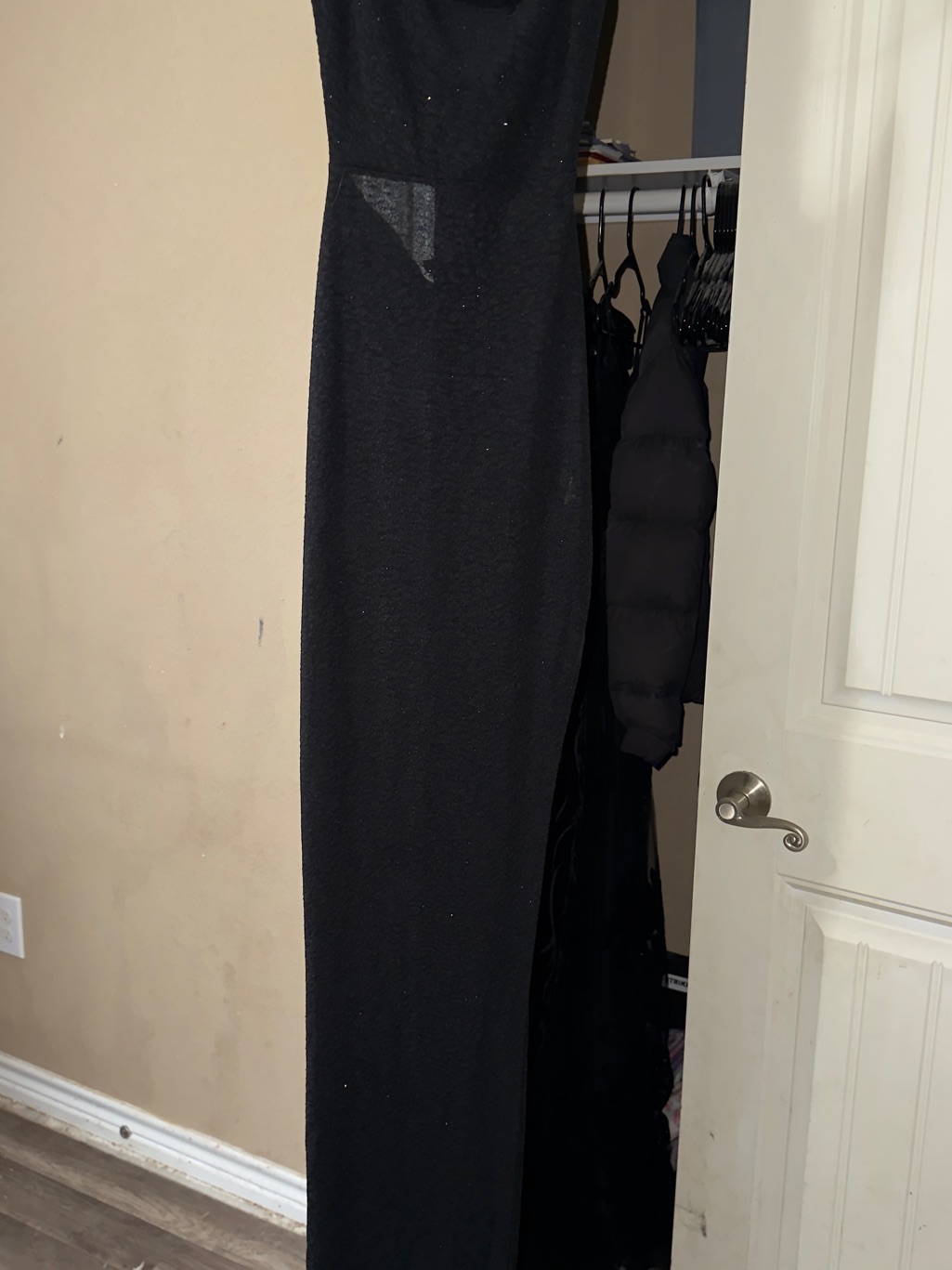 Windsor Black Strapless Maxi Dress
